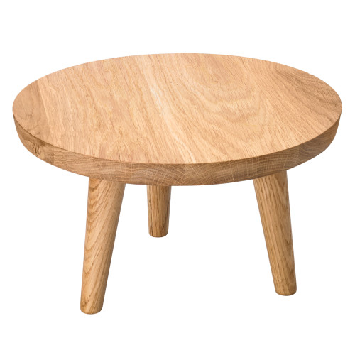 EGZOS Podstawa dębowa okrągła wysoka, 28 cm / VERLO