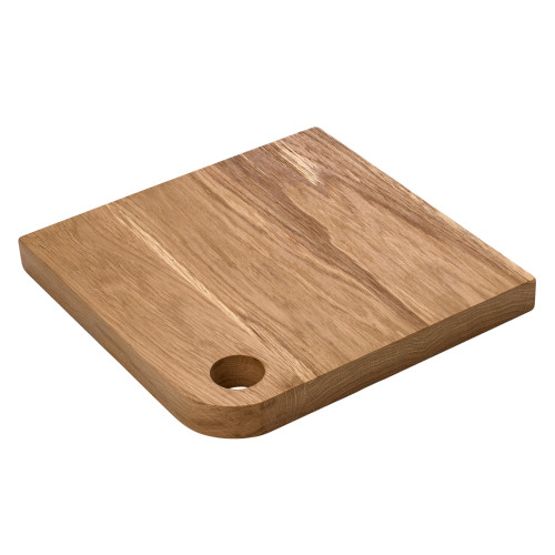 Deska do serwowania dębowa z otworem 26x26x2,5 cm SIMPLE / VERLO