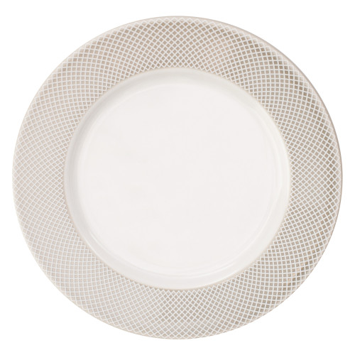 NORWICH Talerz płaski 23 cm beżowy rant / VERLO