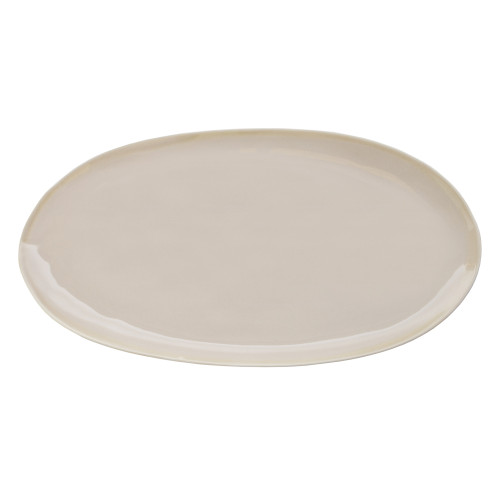 ETER Talerz owalny 34,5x15 cm, beżowy / VERLO