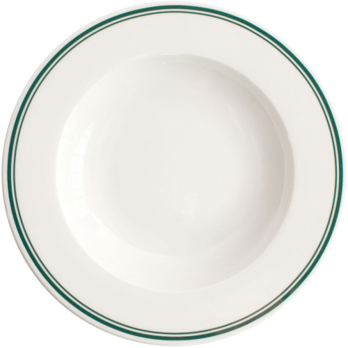 VERLO Talerz głęboki FORTE VIRA zielone paski 26 cm