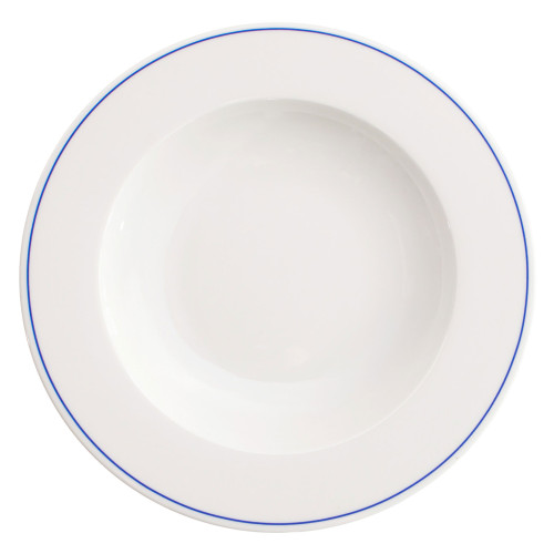 VERLO Talerz głęboki FORTE MIZU I niebieskie paski 26 cm