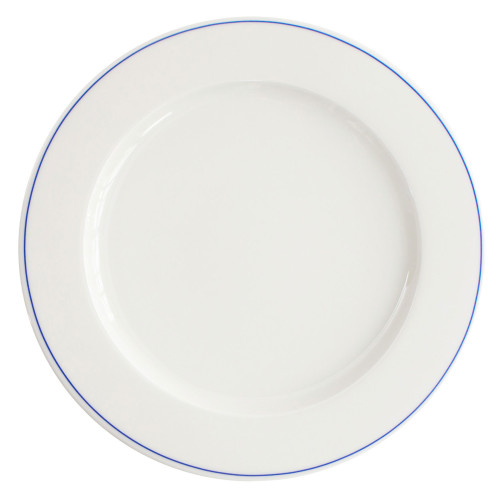 VERLO Talerz płaski FORTE MIZU I niebieskie paski 29 cm