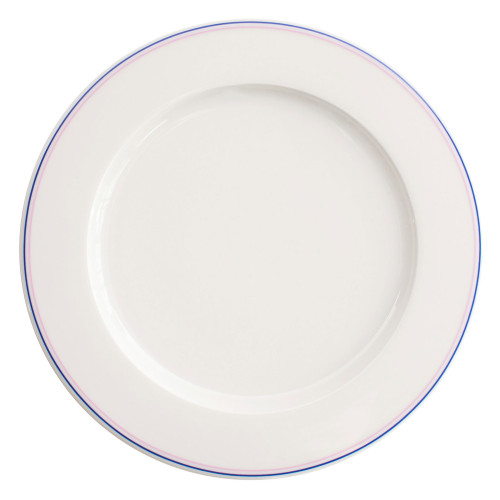 VERLO Talerz płaski FORTE MIZU II niebiesko-różowe paski 27 cm