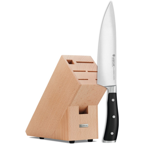 CLASSIC ICON 2 in 1 - Blok jasny + noż 20 cm /WÜSTHOF