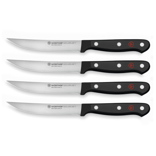 GOURMET Zestaw 4 noży do steków 12 cm / WÜSTHOF