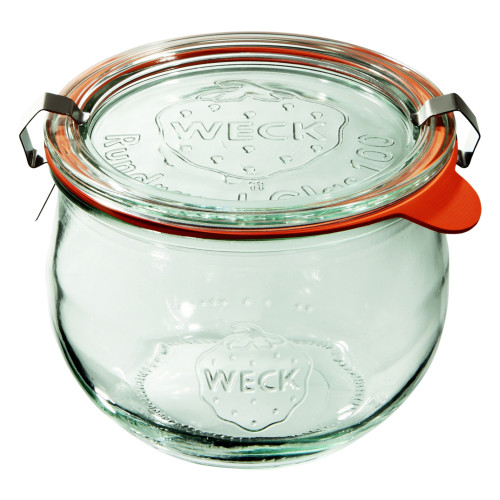 Słoik TULIP z pokrywką, uszczelką i 2 zapinkami 580 ml op. 6 szt. / WECK