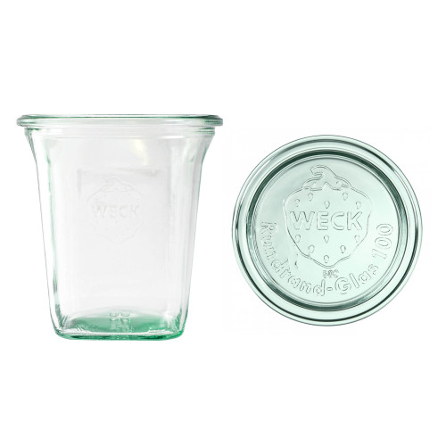 Słoik QUADRO z pokrywą 545 ml op.6 szt. / WECK