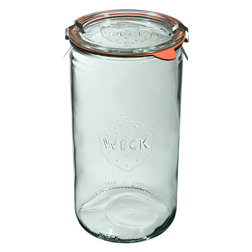 Słoik cylindryczny ZYLINDER z pokrywką, uszczelką i 2 zapinkami 1590 ml op. 6 szt. / WECK