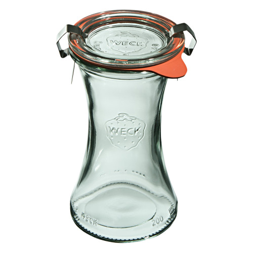 Słoik DELI z pokrywką, uszczelką i 2 zapinkami 200 ml op. 6 szt. / WECK