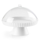 AGORA Patera do ciasta z pokrywą i łopatką krystaliczny biały / BLIM PLUS