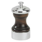 BISTRO PALACE Młynek do pieprzu 10 cm drewno + posrebrzany mosiądz / PEUGEOT