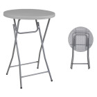 Stół koktajlowy szary 81,3 cm / VERLO