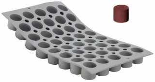 ELASTOMOULE Silikonowa mata do ciastek cylindrów / DE BUYER