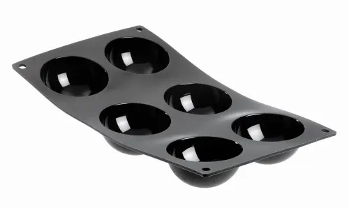 MOUL'FLEX Mata silikonowa do ciastek półkul / DE BUYER