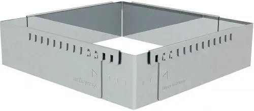 Rant kwadratowy regulowany 16 cm / DE BUYER