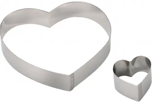Rant w kształcie serca szer. 18 cm / DE BUYER