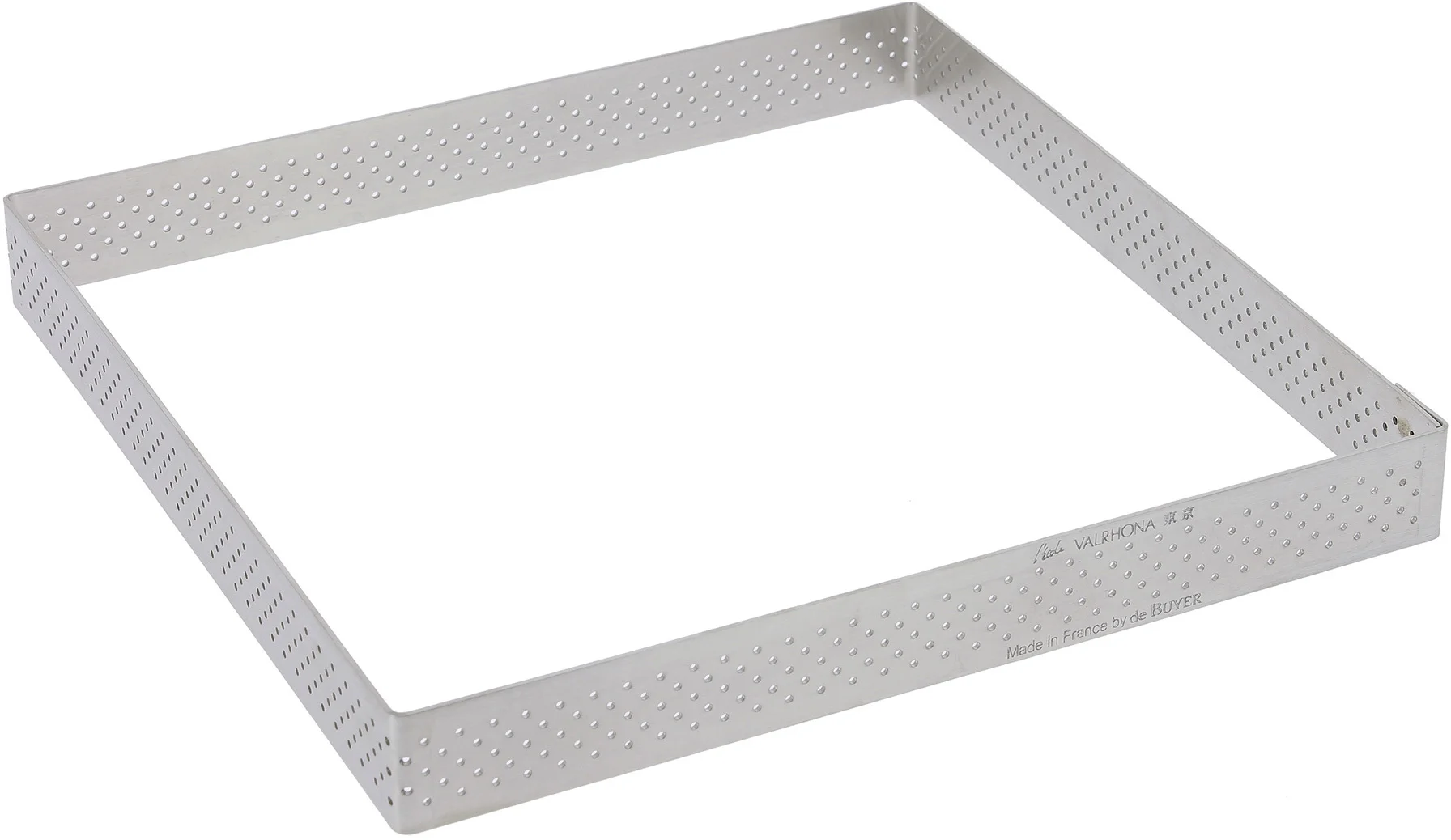 Rant kwadratowy perforowany 15 cm / DE BUYER