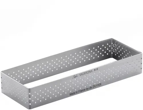 Rant prostokątny perforowany 12 x 4 cm / DE BUYER