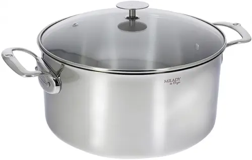 MILADY Garnek ze szklaną pokrywą 28 cm / DE BUYER