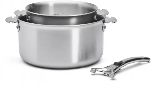 ALCHIMY LOQY Zestaw 2 garnków z rączką stalową / DE BUYER