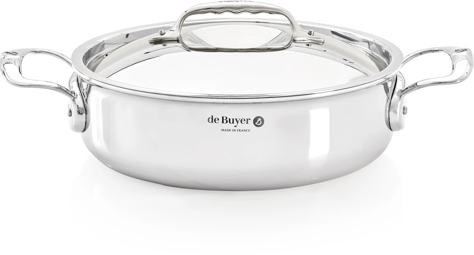 AFFINITY Garnek niski z pokrywą 24 cm / DE BUYER