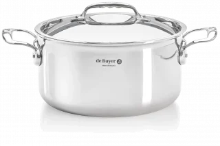 AFFINITY Garnek wysoki z pokrywą 24 cm / DE BUYER