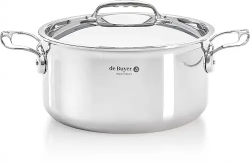 AFFINITY Garnek wysoki z pokrywą 28 cm / DE BUYER