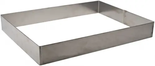 Rant prostokątny 39 x 29 cm stal nierdzewna / DE BUYER