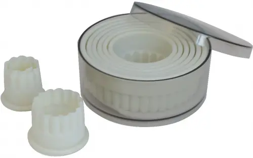 Wycinarka okrągła falista 9 sztuk / DE BUYER