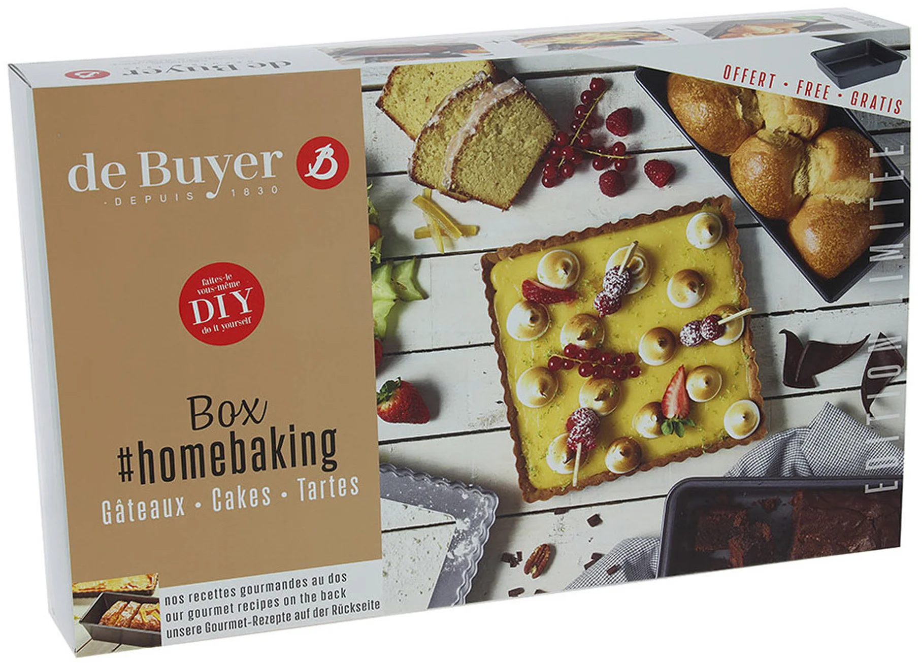 Zestaw 3 form do ciast / DE BUYER