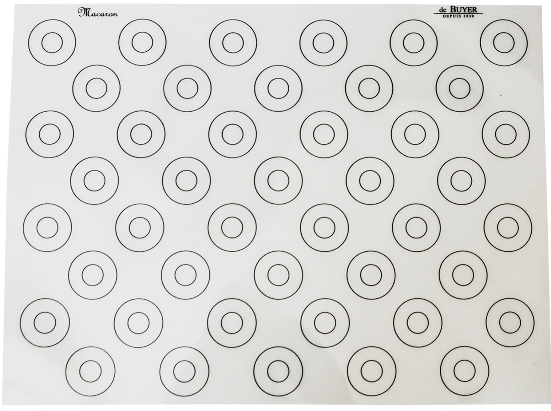 Mata silikonowa wzór makaroniki 40 x 30 cm / DE BUYER