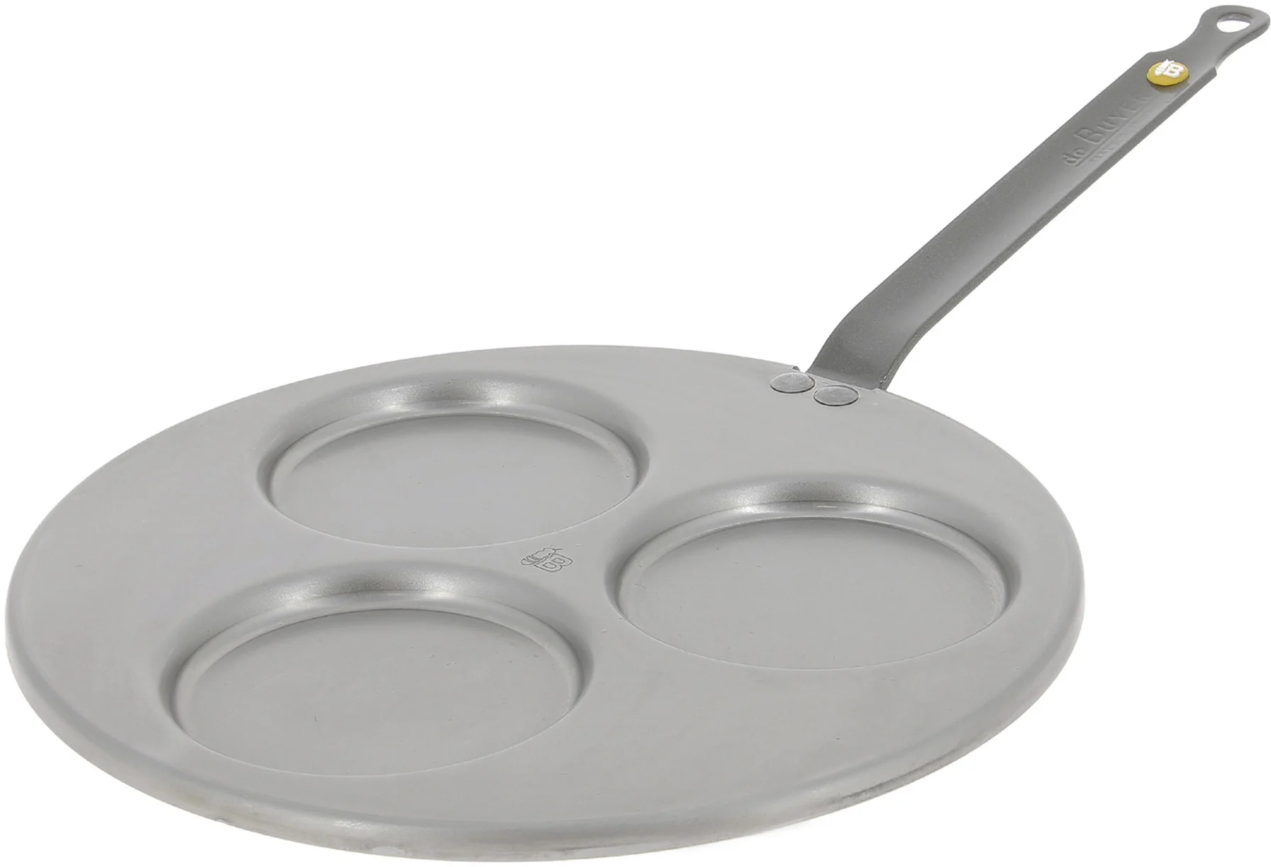 MINERAL B ELEMENT Patelnia Carbone Plus do jajek sadzonych 27 cm / DE BUYER