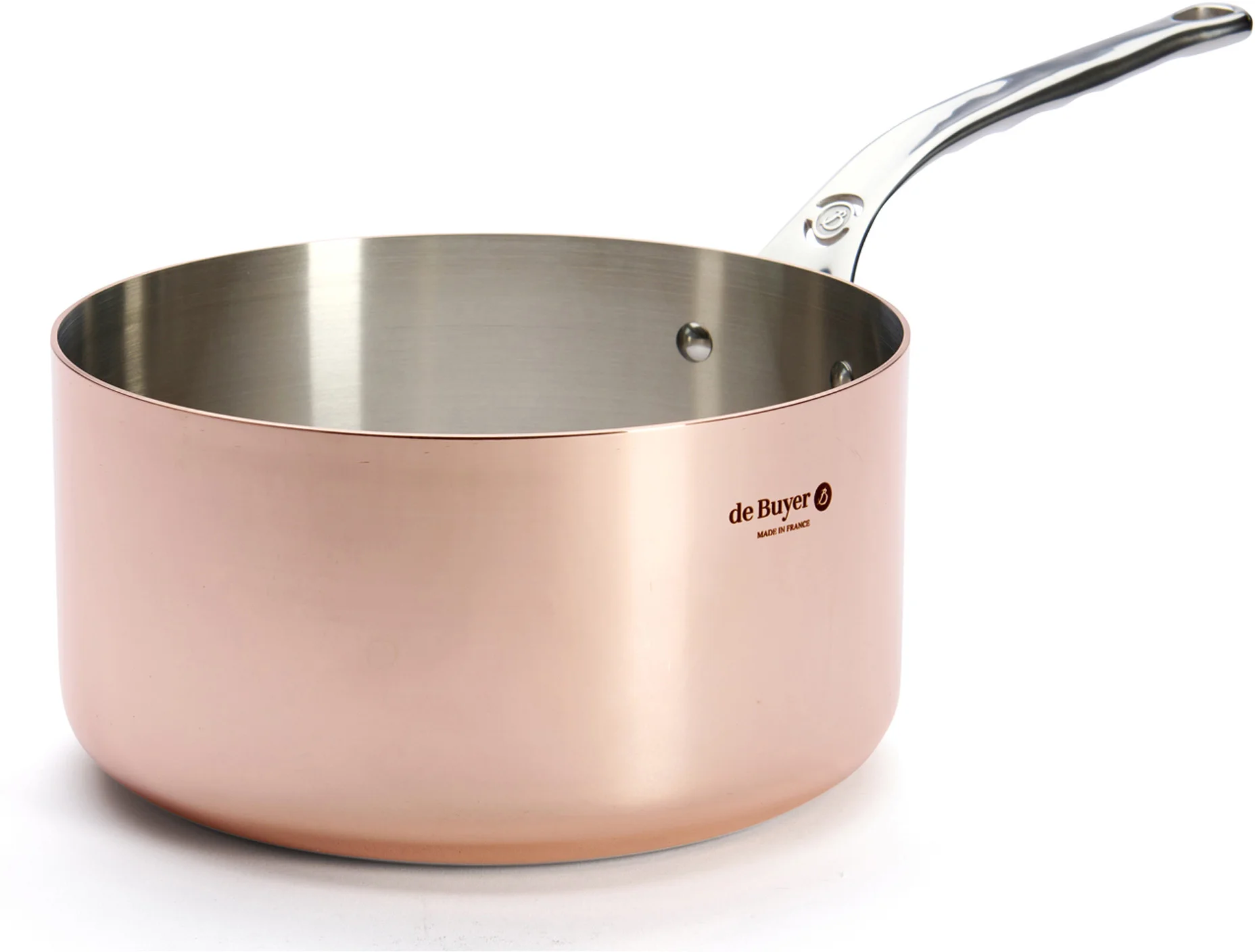 PRIMA MATERA Rondel miedziany prosty wysoki 24 cm / DE BUYER