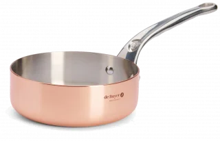 PRIMA MATERA Rondel miedziany prosty niski 16 cm / DE BUYER