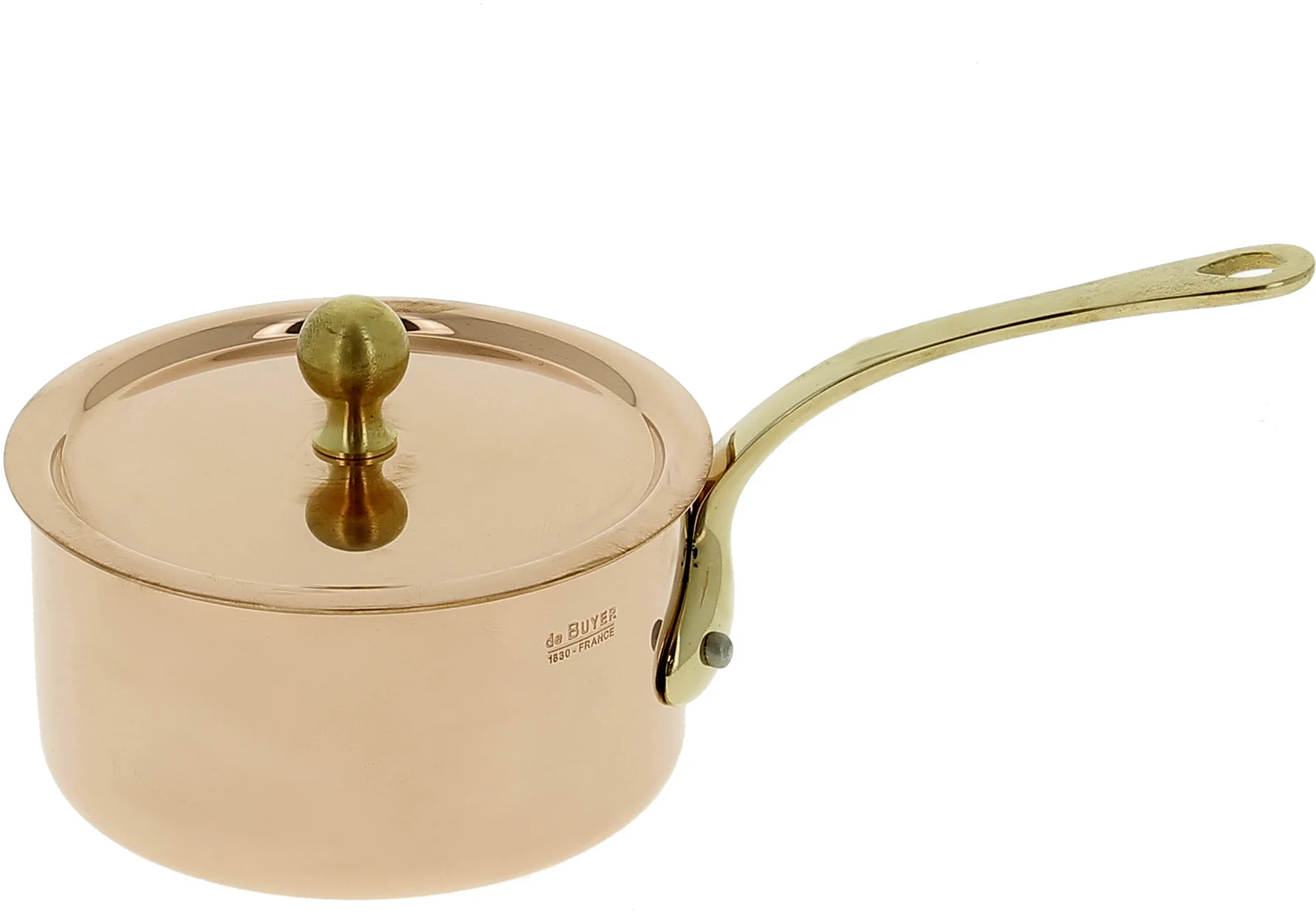 INOCUIVRE TRADITION Rondel miedziany z pokrywką 9 cm / DE BUYER