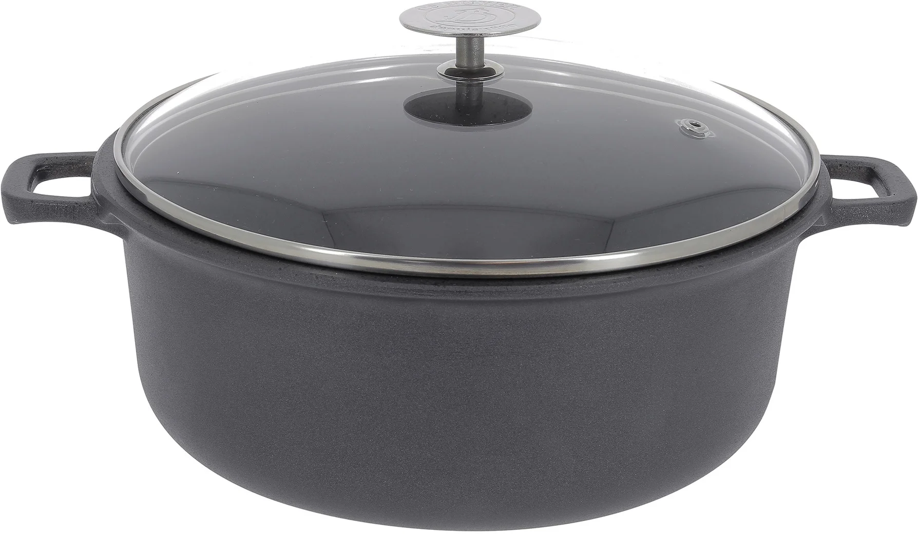 CHOC EXTREME Garnek niski ze szklaną pokrywą 20 cm / DE BUYER