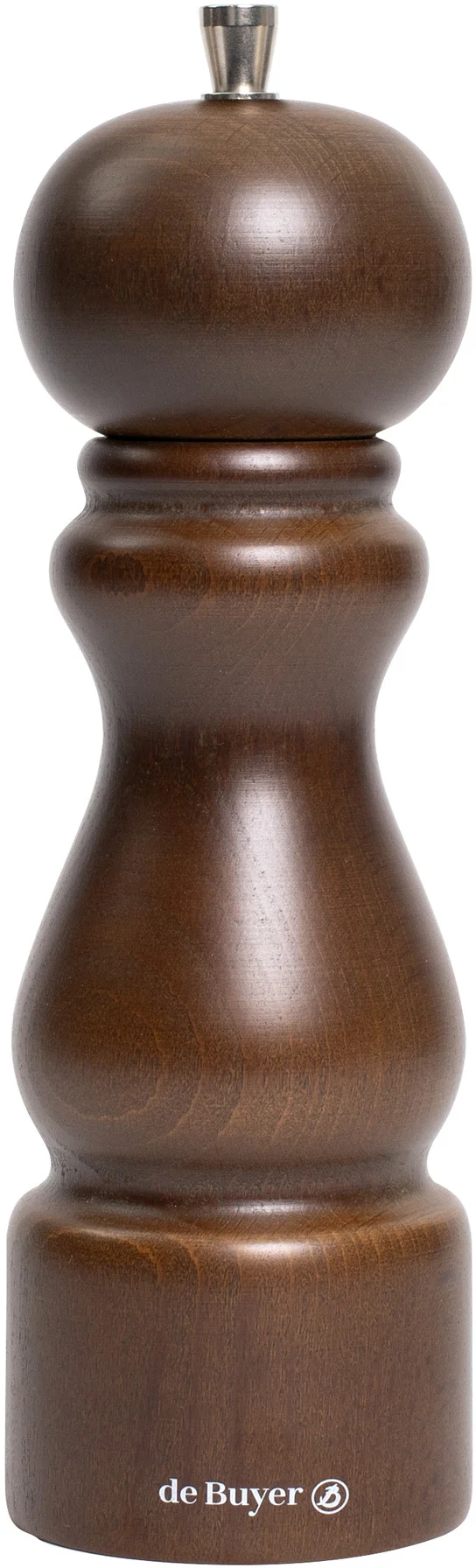 RUMBA Młynek do soli 20 cm ciemny brąz / DE BUYER