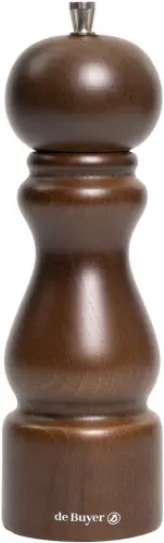 RUMBA Młynek do soli 20 cm ciemny brąz / DE BUYER