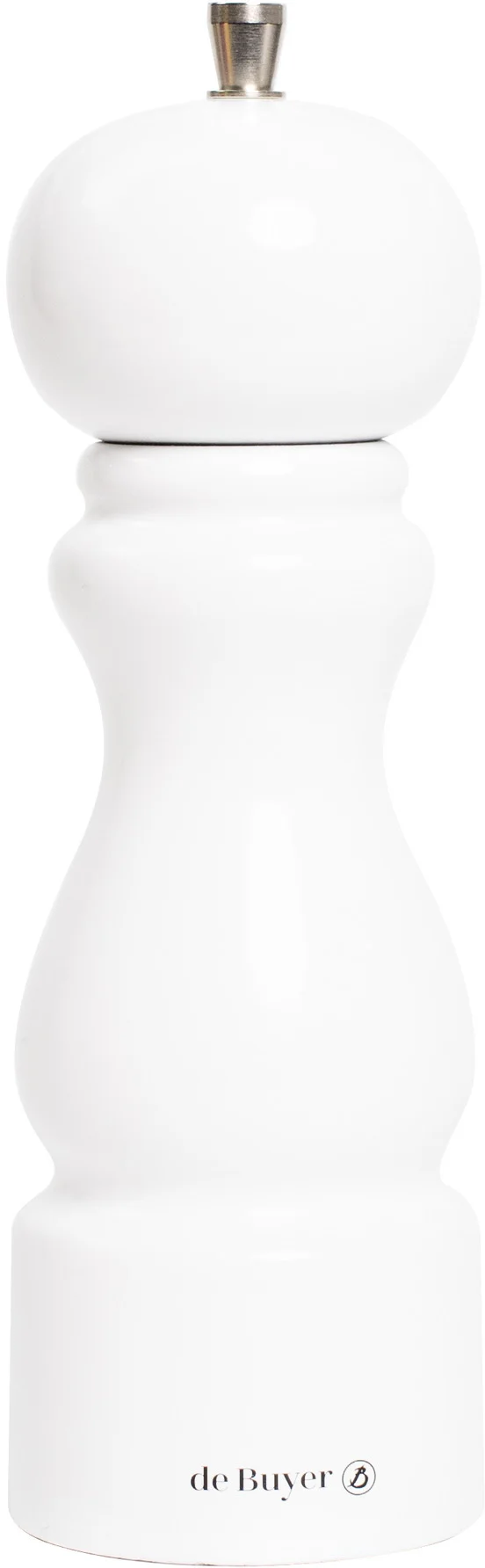 RUMBA Młynek do soli 20 cm biały lakierowany / DE BUYER