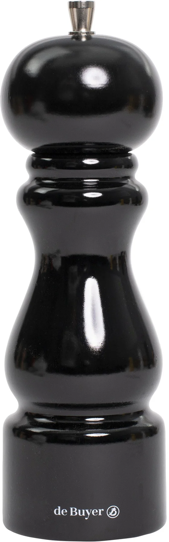 RUMBA Młynek do soli 20 cm czarny lakierowany / DE BUYER