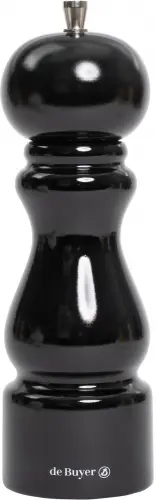 RUMBA Młynek do soli 20 cm czarny lakierowany / DE BUYER