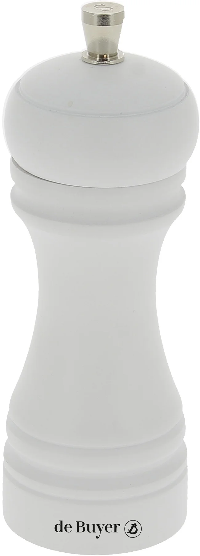 JAVA Młynek do soli 14 cm biały matowy / DE BUYER