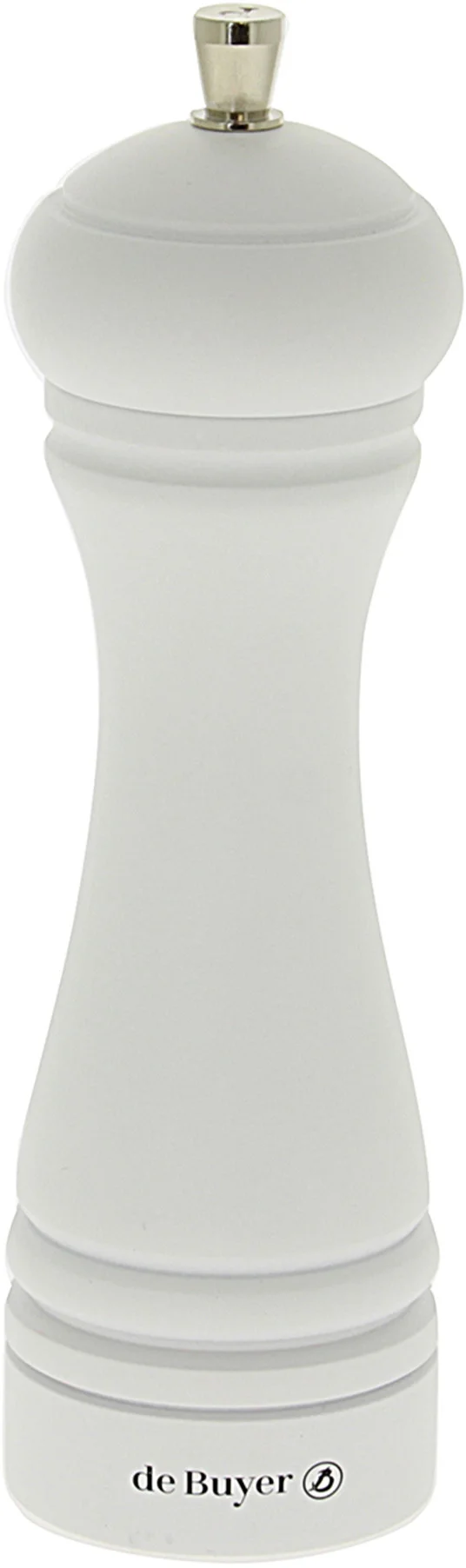 JAVA Młynek do soli 18 cm biały matowy / DE BUYER