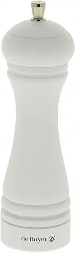 JAVA Młynek do soli 18 cm biały matowy / DE BUYER