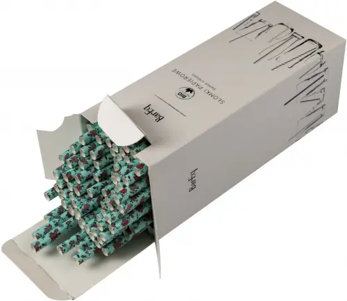 Rurki florystyczne niebieskie 8x210 (op. 100 szt)