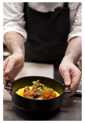 BELLE CUISINE NOIR Naczynie okrągłe głębokie 1 l czarne / REVOL