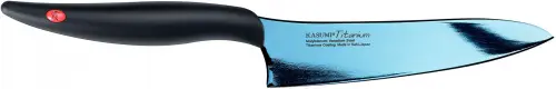 TITANIUM Nóż japoński szefa kuchni 13 cm niebieski / KASUMI