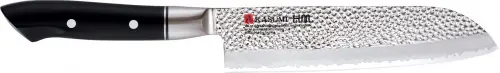 VG-10 HM Nóż japoński Santoku kuty 18 cm młotkowany / KASUMI