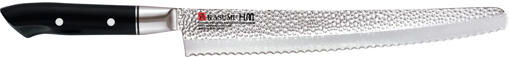 VG-10 HM Nóż japoński do chleba kuty 25 cm  młotkowany / KASUMI